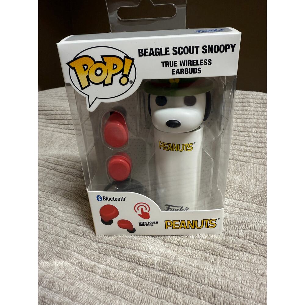 NEW Peanuts Snoopy Beagle Scout True Wireless Bluetooth Earbuds by Funko Pop!